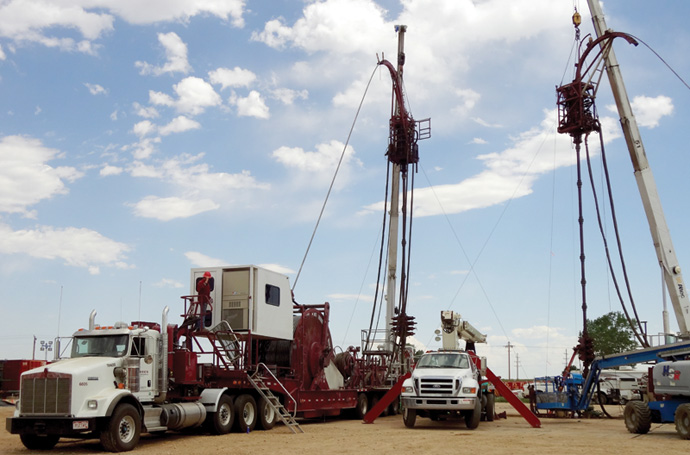 site facilities of coiled tubing drilling
