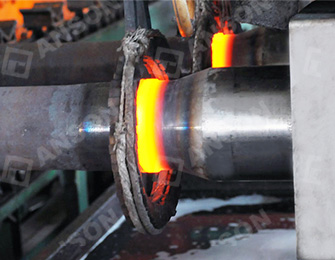 Weld of oil drill pipe